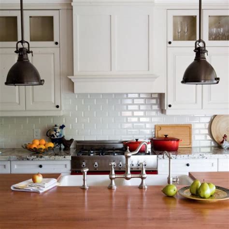 Subway Tile Backsplash White Kitchen Things In The Kitchen