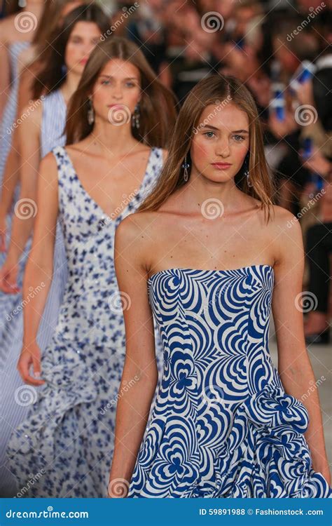 Models Walk The Runway Finale Wearing Ralph Lauren Spring 2016 During