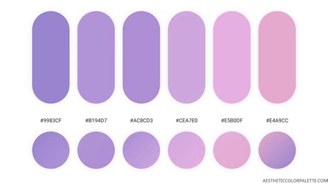 Purple Color Palettes Aesthetic Color Palette