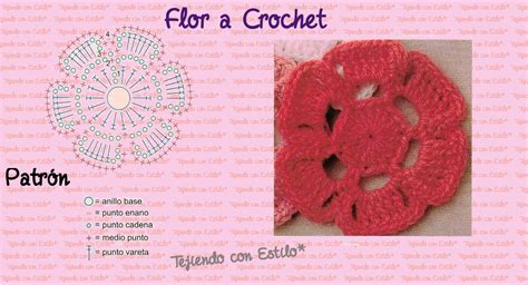 Patrón De Flor A Crochet Flores A Crochet Patrones Tejidos