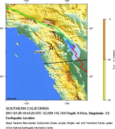 Magnitude 38 Earthquake Rattles Lake Henshaw And Ramona Area Of