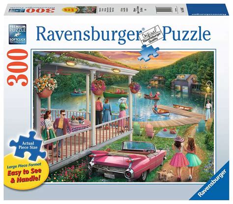 Ravensburger Summer At The Lake 300 Large Piece Format Puzzle