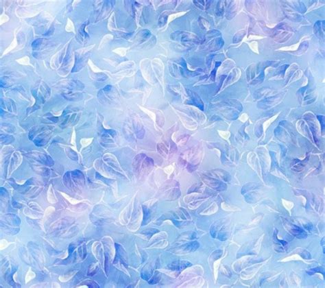 Spring Song By Hoffman Blue And Lavender Cornflower Leaves Etsy