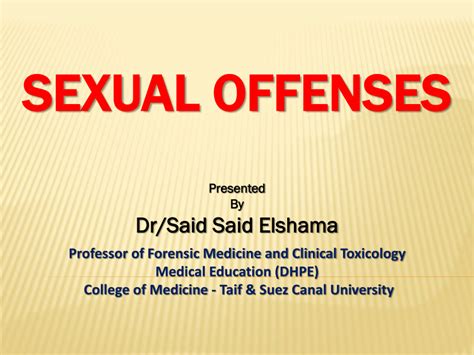 Pdf Sexual Offenses