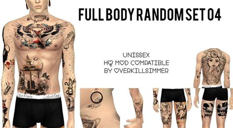 Fullbody Random Set 04 Tattoo Male By Overkillsimmer Via Blogspot