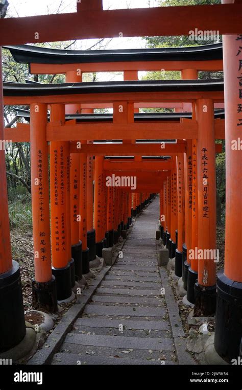 Fushimi Inari Shrine In Kyoto Japan Stock Photo Alamy