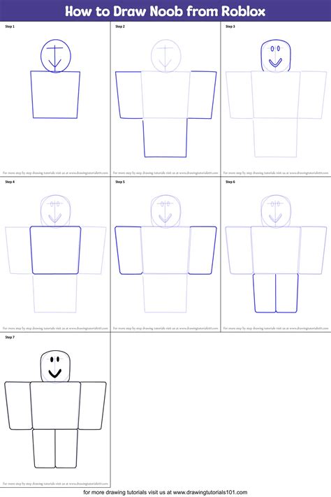 How To Draw Roblox Characters Step By Step Drawing Gu Vrogue Co