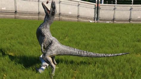 Jurassic World Evolution Velociraptor Alpine Skin Gameplay Ps4 Hd 1080p60fps Youtube