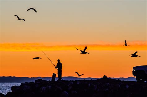 Fisherman At Sunset Alan Faz Flickr