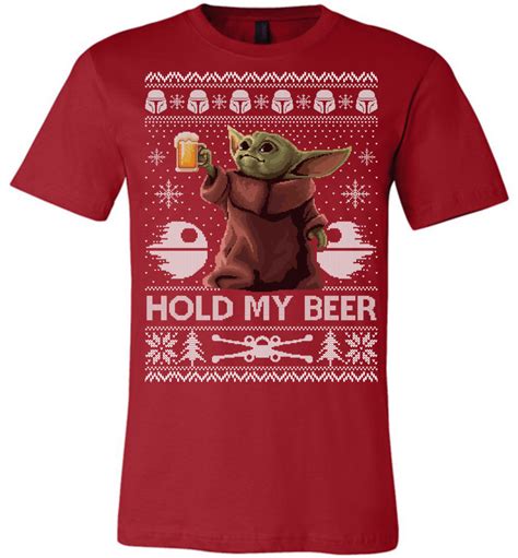 Hold My Beer Baby Yoda Ugly Christmas Unisex T Shirt The Wholesale T