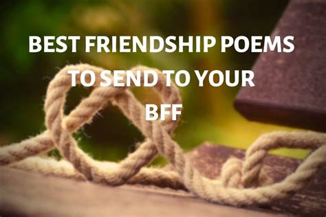 Best Friendship Poems To Send To Your Bff Legitng