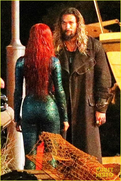 Jason Momoa And Amber Heard First Aquaman Set Photos Aquaman Mera