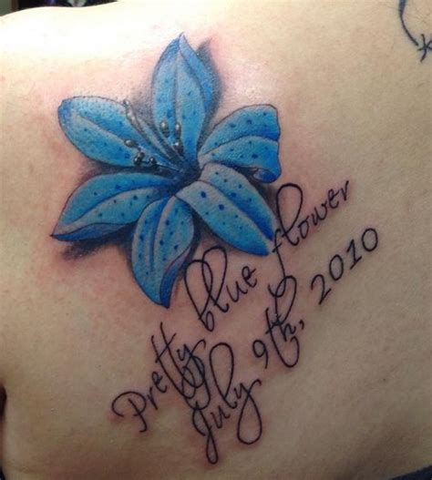 Blue Lily Rites Of Passage Tattoo Blue Lily Tattoos Lily
