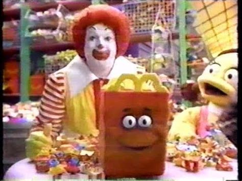 I found a complete copy of the magazine ad that i created in 2000 for the wacky adventures of ronald mcdonald birthday world video. Ronald McDonald Happy Meal Workshop 90s Commercial (1996 ...