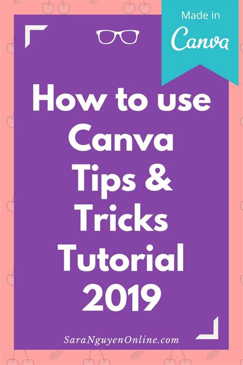 Canva Tutorial How To Use Canva Tips And Tricks 2019 Update Sara