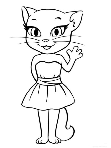 Talking Tom Coloring Pages Free Printable Coloring Pages At