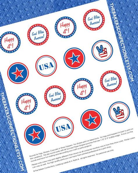 Patriotic Usa Circles Diy Printables You Can Make So Many Things Out