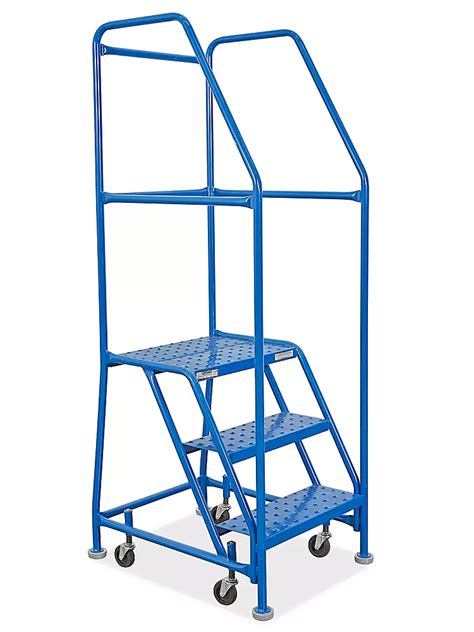 3 Step Narrow Aisle Ladder With 15 Top Step H 5076 Uline