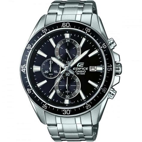 casio edifice men s black dial chronograph watch efr 546d 1avuef francis and gaye