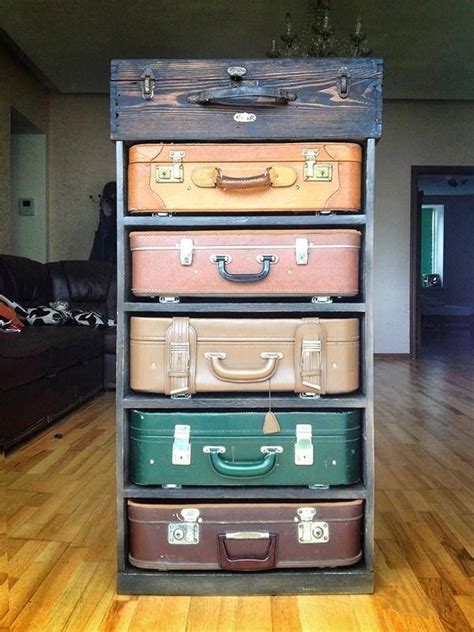 Old Suitcases Craft Ideas Vintage Suitcase Drawers By