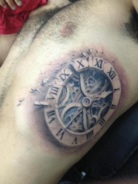 Tatuaje Realista Reloj Lado 3d Por Darwin Enriquez