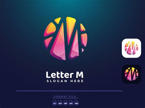 Letter M Gradient Logo By Slidemaster On Dribbble