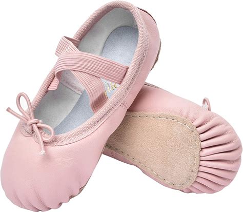 Stelle Girls Premium Authentic Leather Ballet Shoes Slippers For Kids