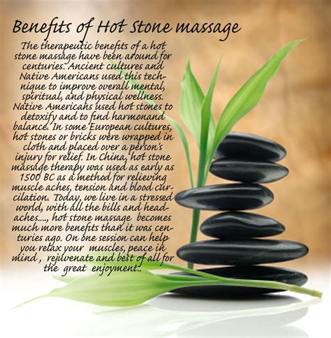 Benefits Of Hot Stone Massage Yelp