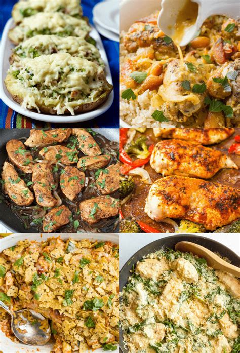 This collection of easy chicken dinner recipes features ...
