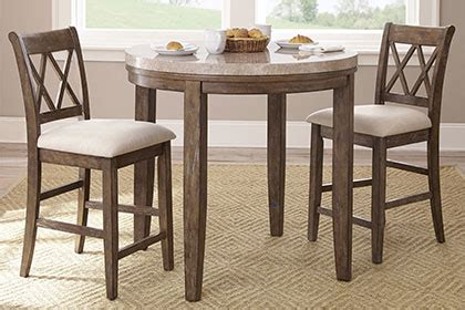 Product title small round table & 2 kitchen chairs, cappuccino average rating: Dining and Kitchen Tables That Totally Work in Small Spaces