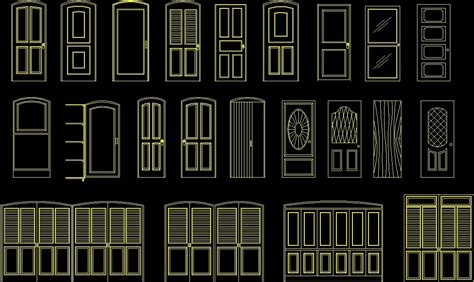 Door Section Cad Block