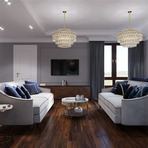 Living room in the classical style | CGTrader