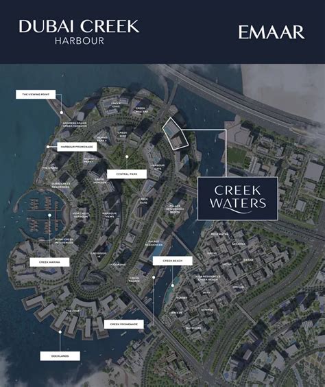 Creek Waters By Emaar At Dubai Creek Harbour Master Plan