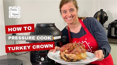 how to pressure cook turkey crown crisp up with air fryer lid or in oven instant pot pro