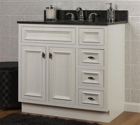 Jsi 36 Rta White Inset Vanity With 3 Rh Drawers At Menards® Jsi 36