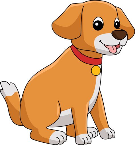 Chien Dessin Animé Couleur Clipart Illustration 6325639 Art Vectoriel