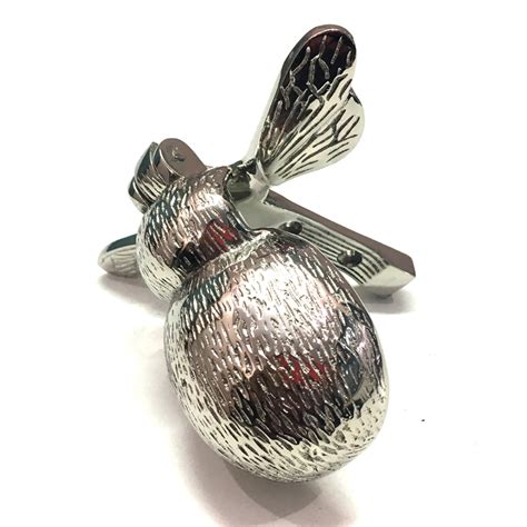Brass honey bee door knocker. POLISHED NICKEL BEE DOOR KNOCKER - Asia Exports
