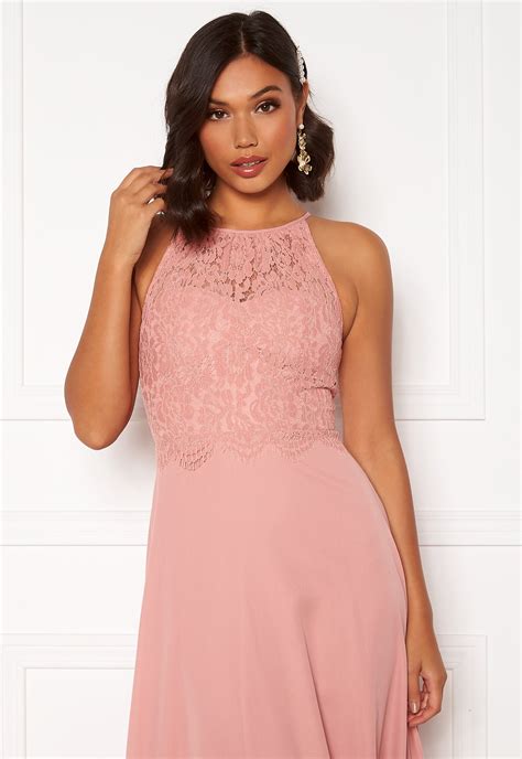 moments new york evelyn lace gown pink bubbleroom