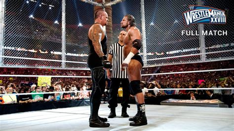 The Undertaker Vs Triple H Lucha En Celda Infernal Fin De Una Era WrestleMania XXVIII WWE