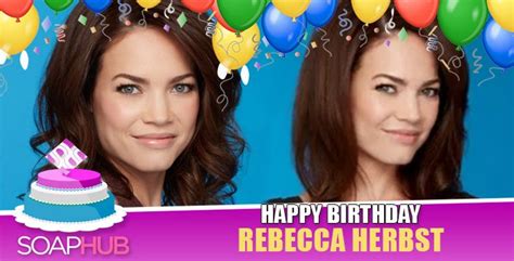 General Hospital Star Rebecca Herbst Celebrated A Very Special Day