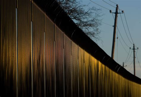 Border Fence In Eagle Pass Texas Piedras Negras Coahuila Mexico