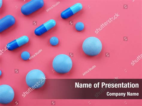 Pink Color Pills Powerpoint Template Pink Color Pills Powerpoint