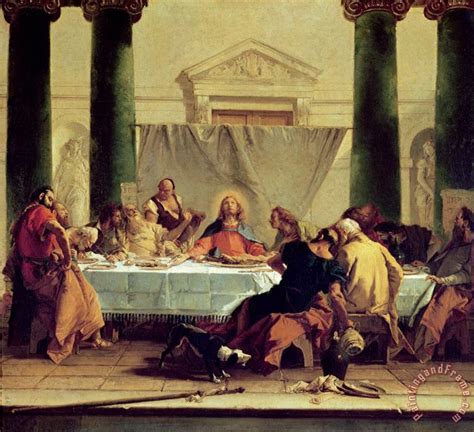 Giovanni Battista Tiepolo The Last Supper Painting The Last Supper
