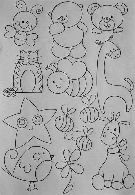 Infantiles Faciles Dibujos Para Decorar Cuadernos Dibujos Para