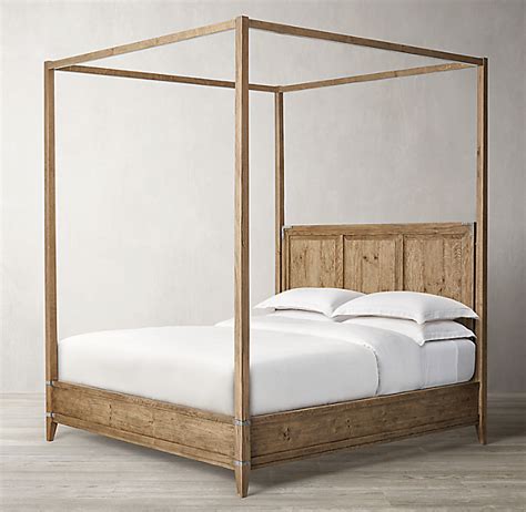 Cayden campaign canopy bed with corner brackets. Cayden Campaign Canopy Bed | Restoration Hardware in 2020 ...