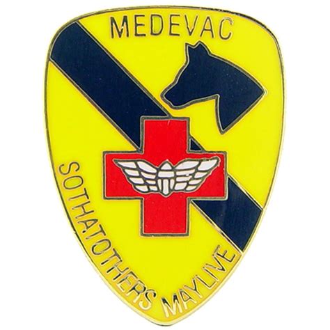 Us Army 1st Cavalry Medevac Vietnam Pin 1