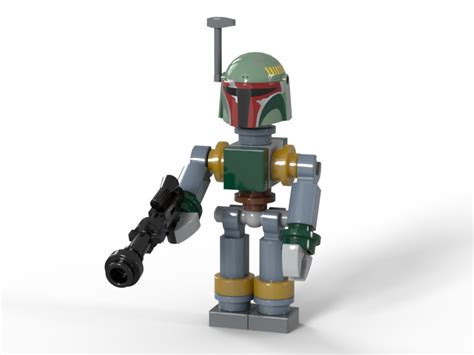 Lego Moc Boba Fett Esb Buildable Mini Figure By Beskarbricks