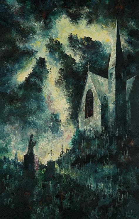 Gothic Church Painting By John Barnwell Pixels