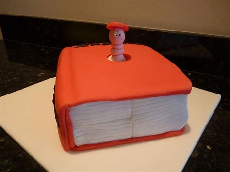Bookworm Cake Decorated Cake By Codsallcupcakes Cakesdecor