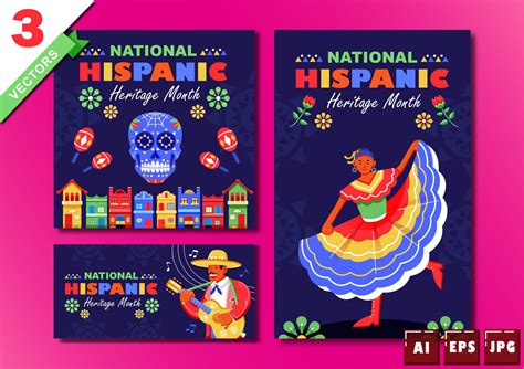 National Hispanic Heritage Month Flyer Grafika Przez Kevyn Creative
